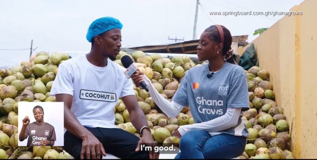 Rashid Adams Turns 100 Cedis Coconut Venture into Growing Brand