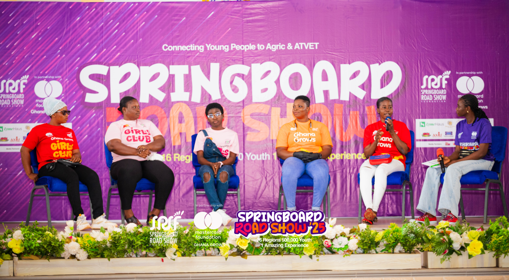 Techiman Youth Urged to Tap Opportunities in Agriculture – MCE Kwaku Adjei Mensah at Springboard Road Show 2025
